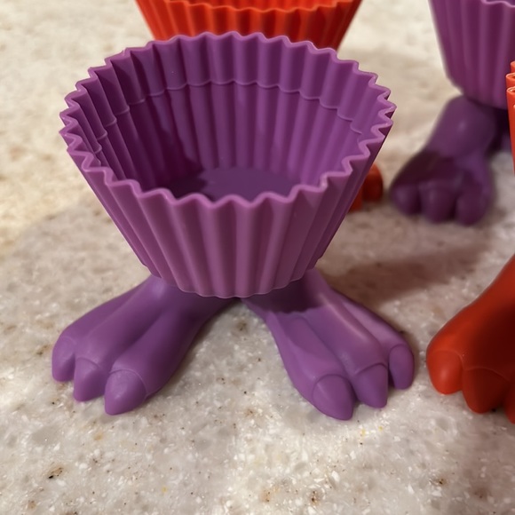 Four Monster Feet Cupcake Baking Cups - Picture 2 of 3